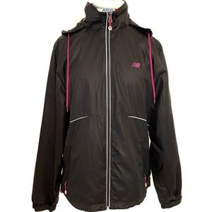 New Balance Black Wind Breaker Hoodie